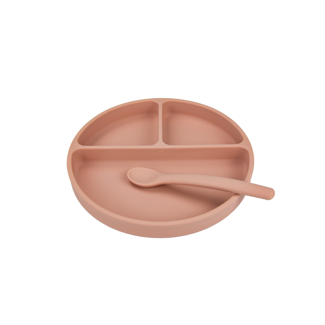 Silicone Suction Plate + Bendable Spoon + Storage Bag