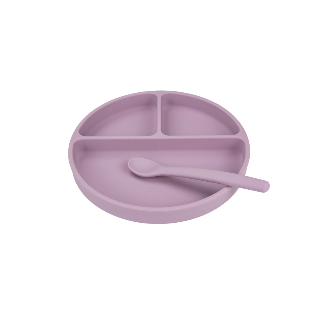 Silicone Suction Plate + Bendable Spoon + Storage Bag