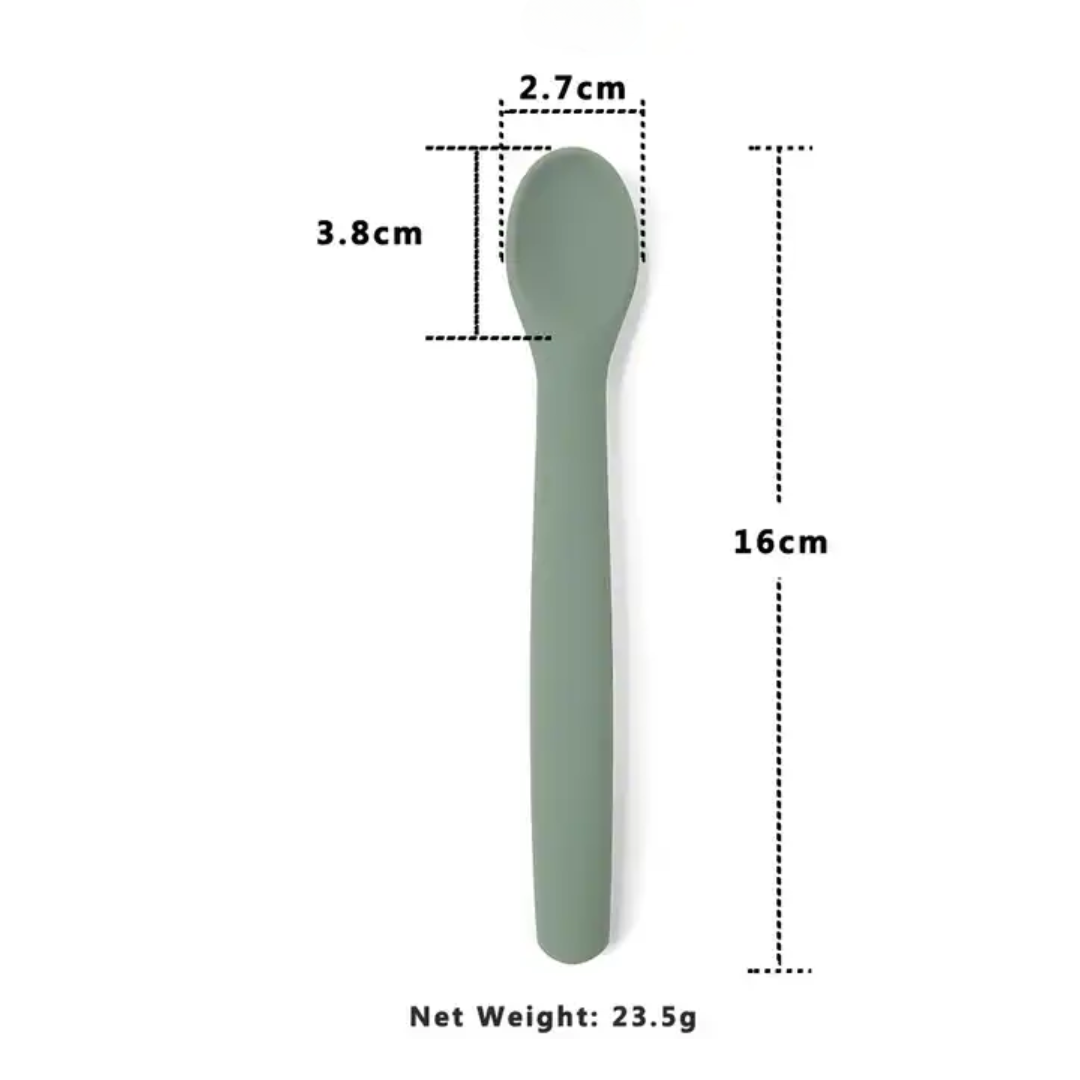 Silicone Suction Plate + Bendable Spoon + Storage Bag