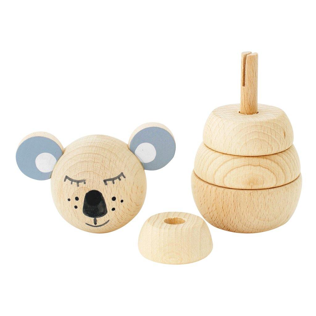 Wooden Stacking Puzzle Koala - Sydney - Little Eli