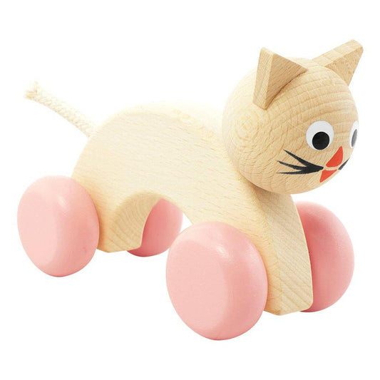Wooden Push Along Cat - Lilly - Little Eli