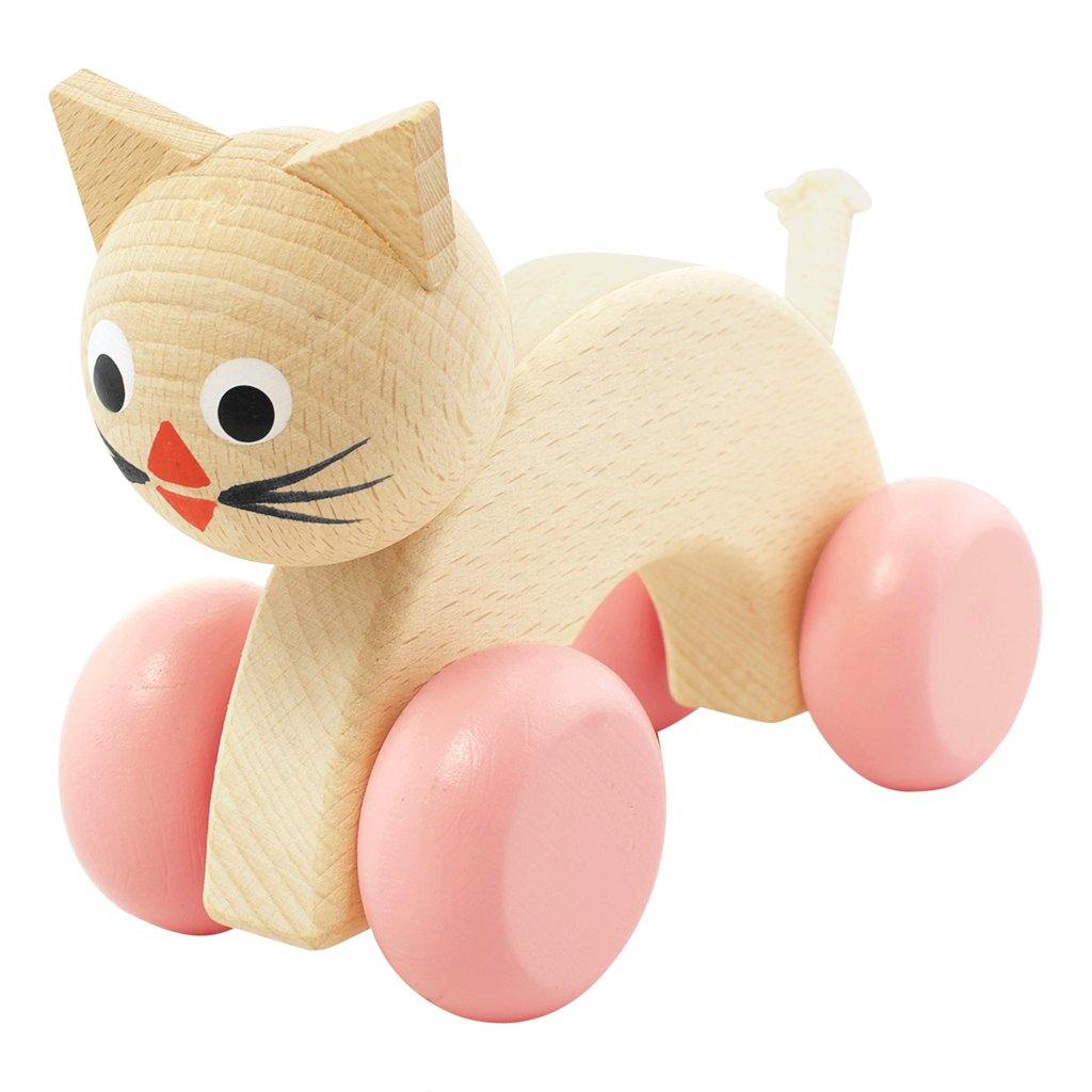 Wooden Push Along Cat - Lilly - Little Eli