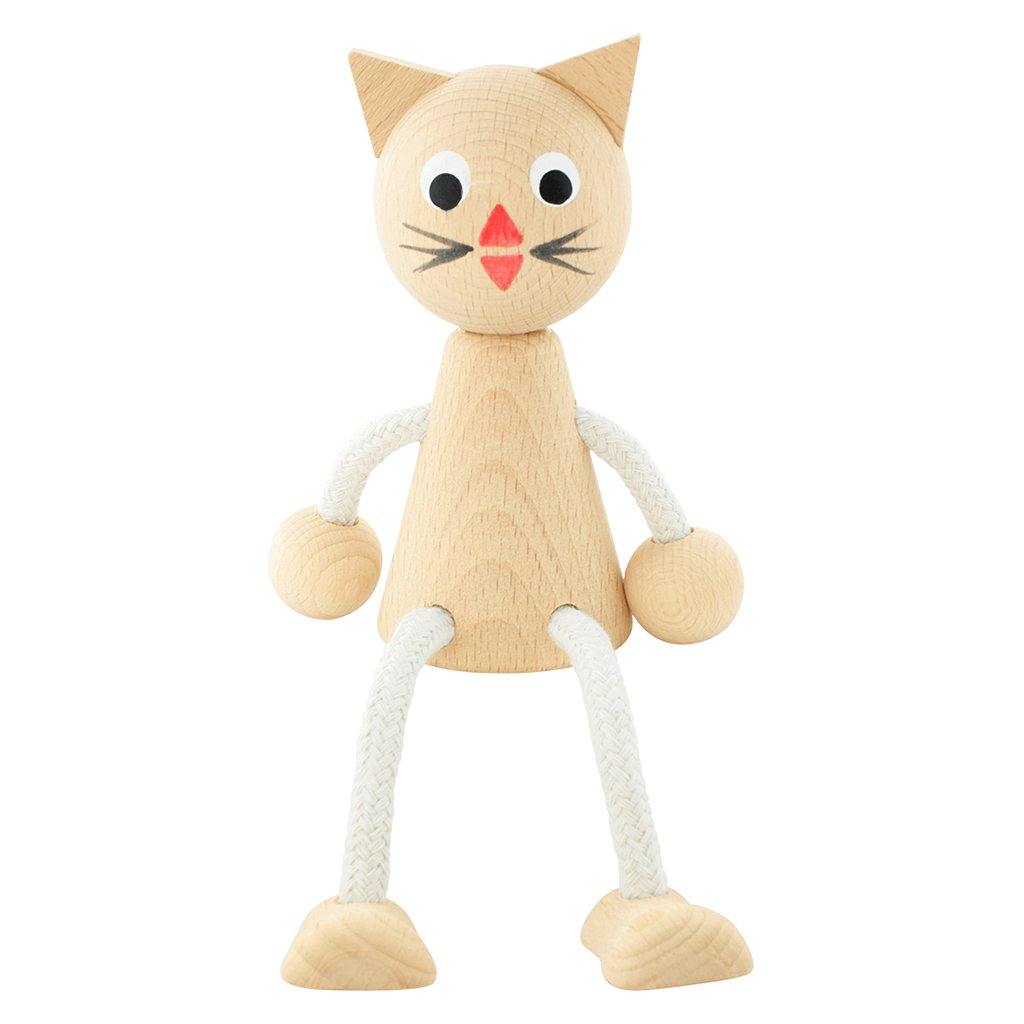 Wooden Sitting Cat - Lucy - Little Eli