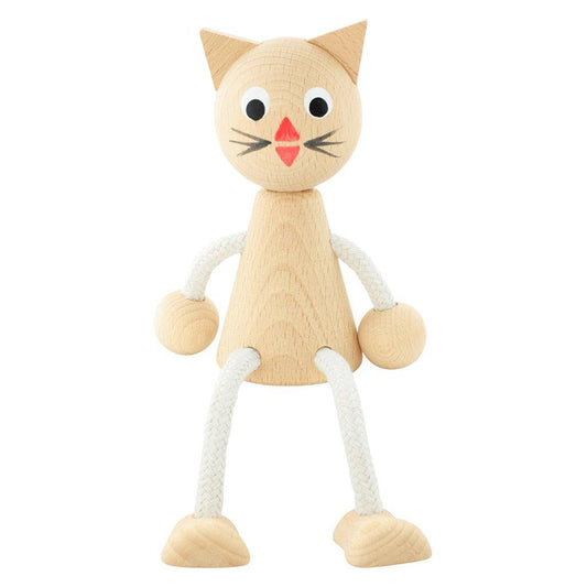 Wooden Sitting Cat - Lucy - Little Eli