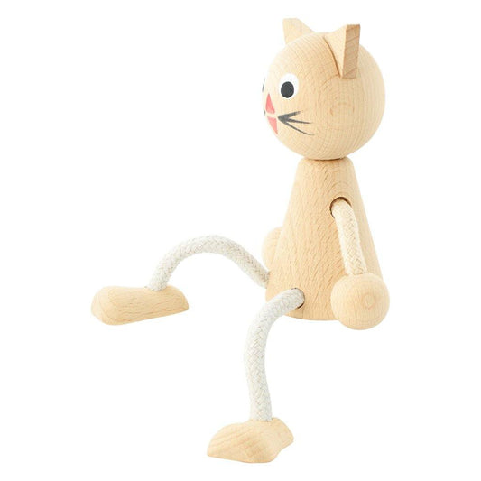 Wooden Sitting Cat - Lucy - Little Eli