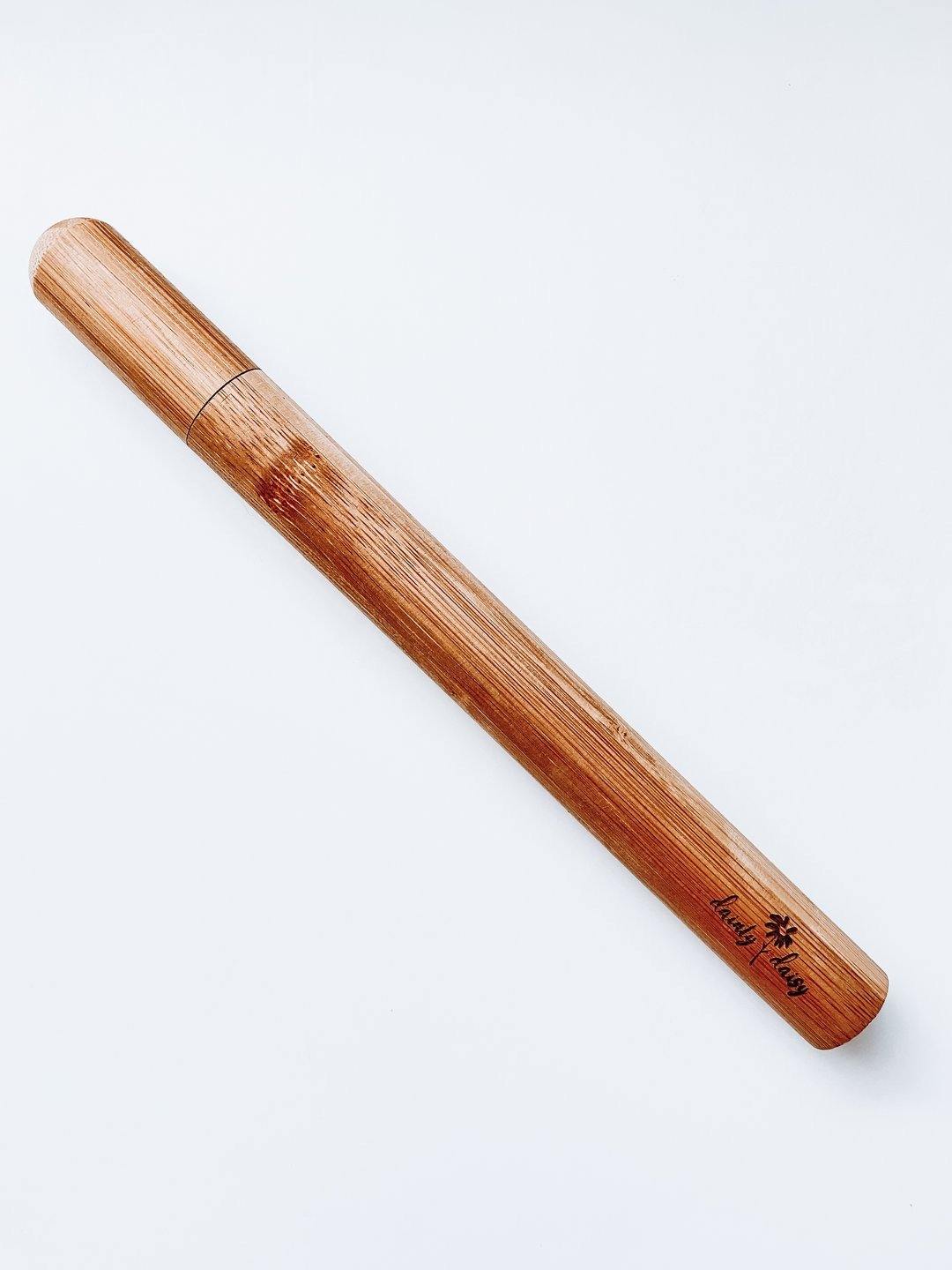 Dainty Daisy Glass Straw in Bamboo Case - Little Eli