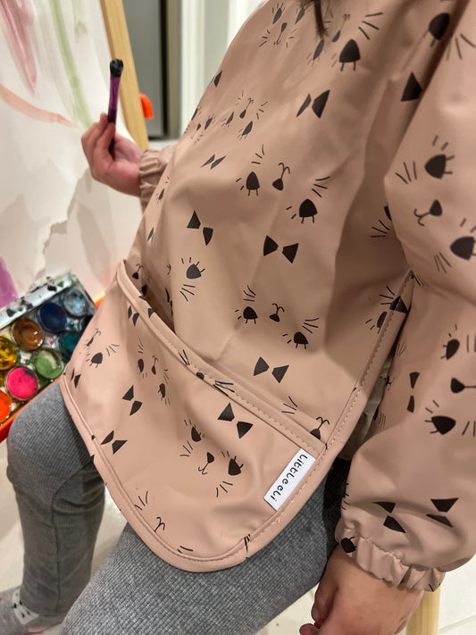Waterproof Long Sleeve Smock Bib for Toddlers | Ages 1–3