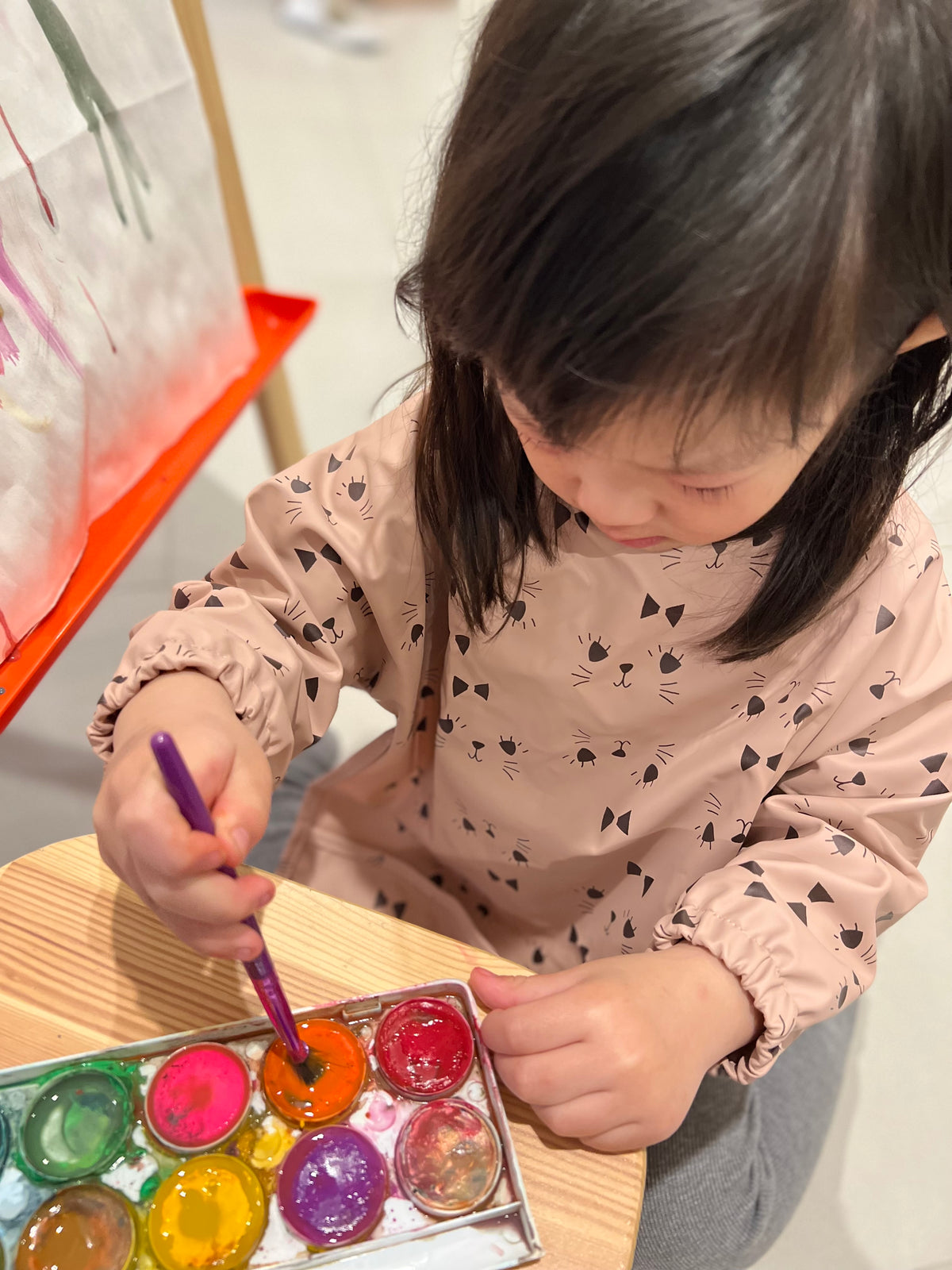 Waterproof Long Sleeve Smock Bib for Toddlers | Ages 1–3