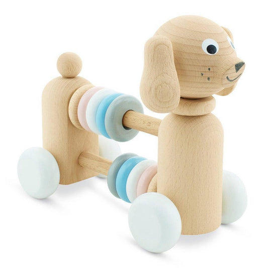 Wooden Dog With Beads - Layla - Little Eli