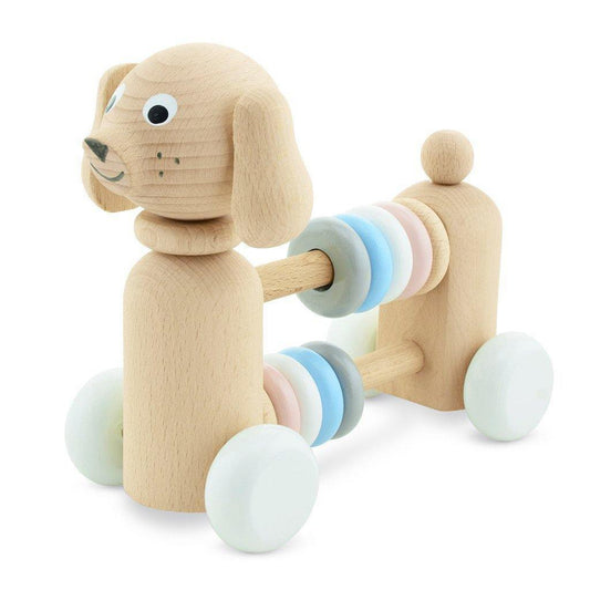 Wooden Dog With Beads - Layla - Little Eli