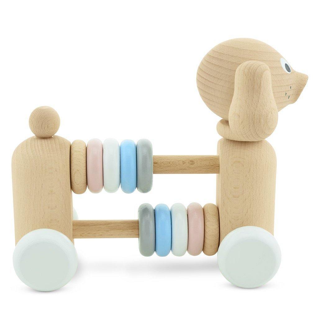 Wooden Dog With Beads - Layla - Little Eli